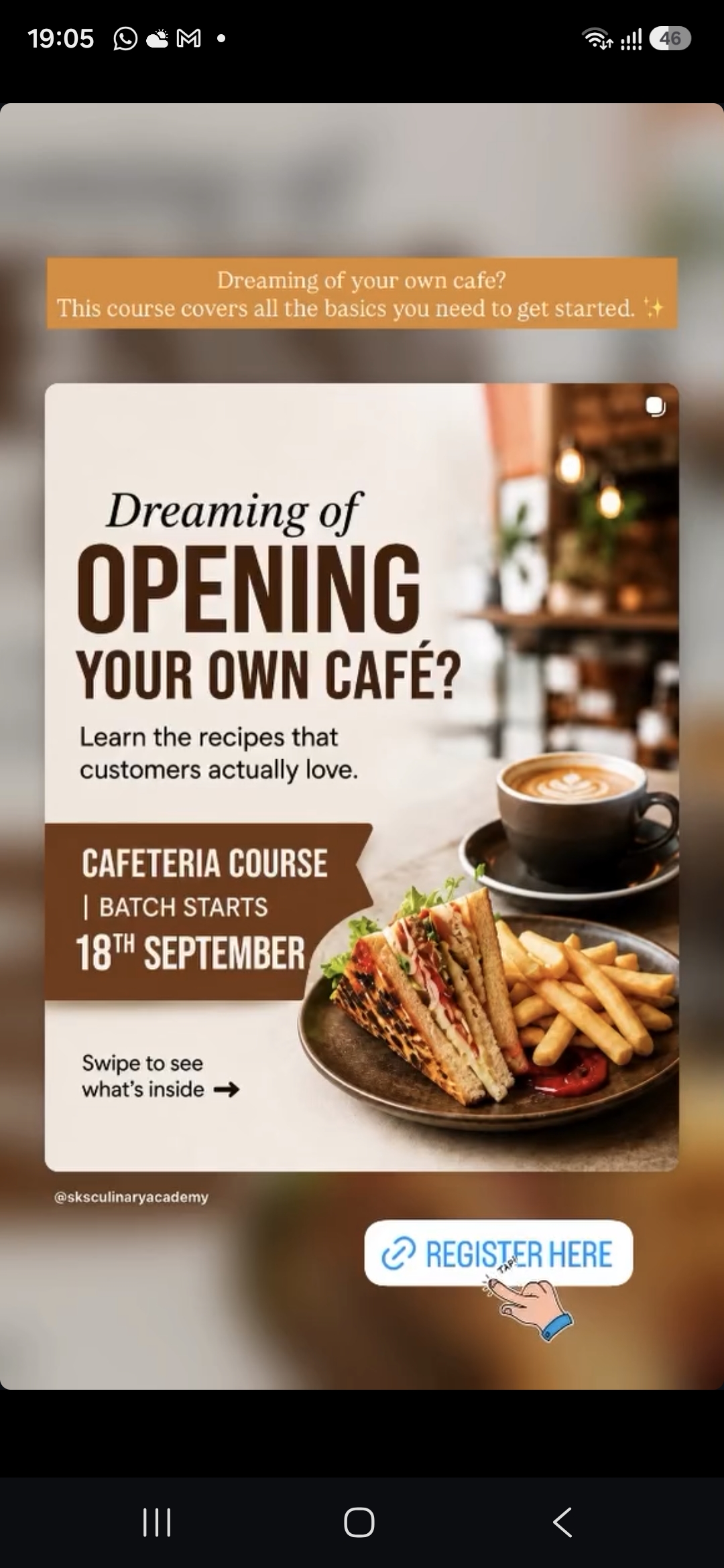 Cafetaria course